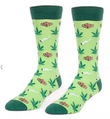 POT BROWNIES Adult Unisex Marijuana & Brownies Socks HEADLINE BRAND - Novelty Socks And Slippers