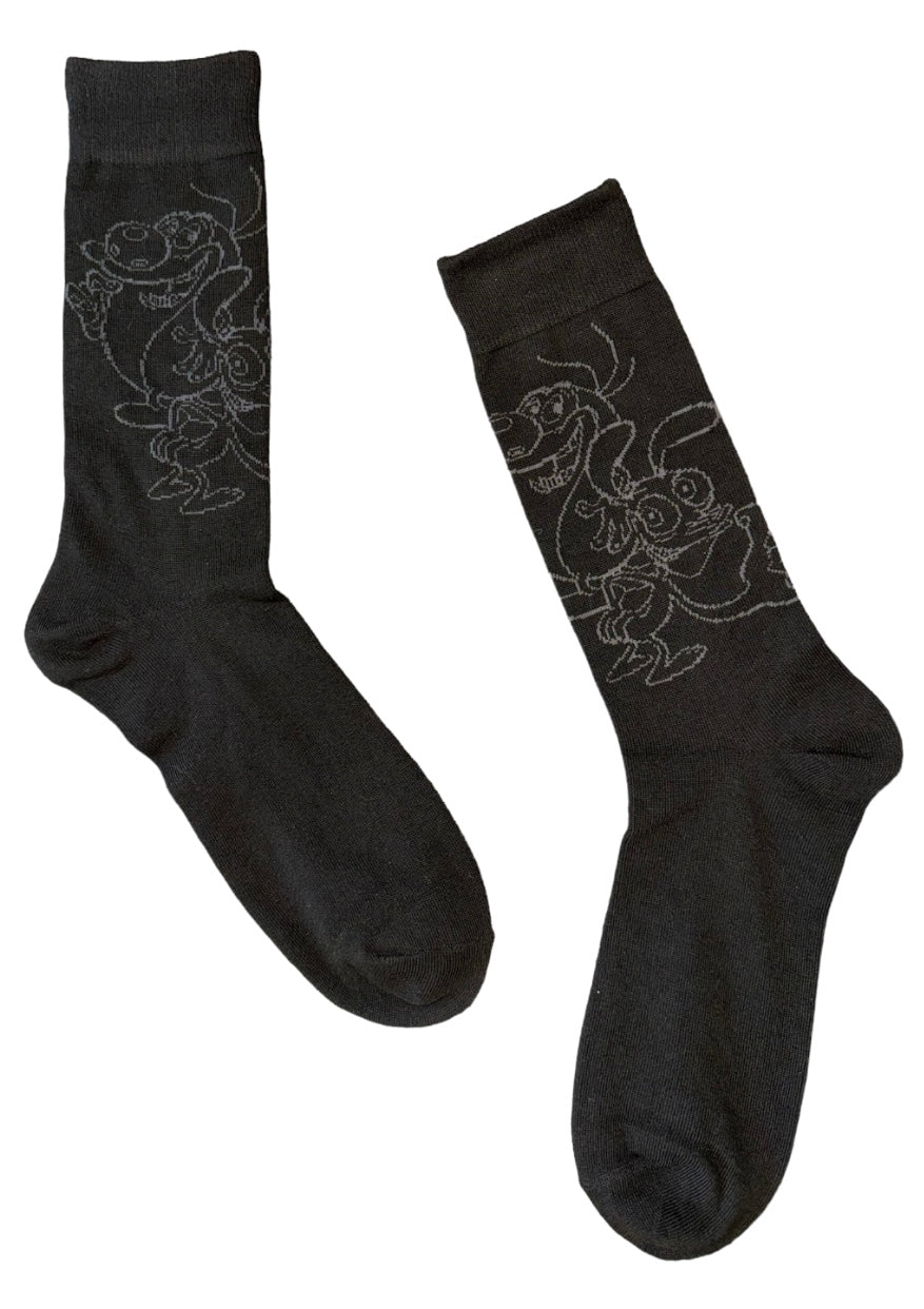 NICKELODEON REN & STIMPY Men’s Socks - Novelty Socks And Slippers