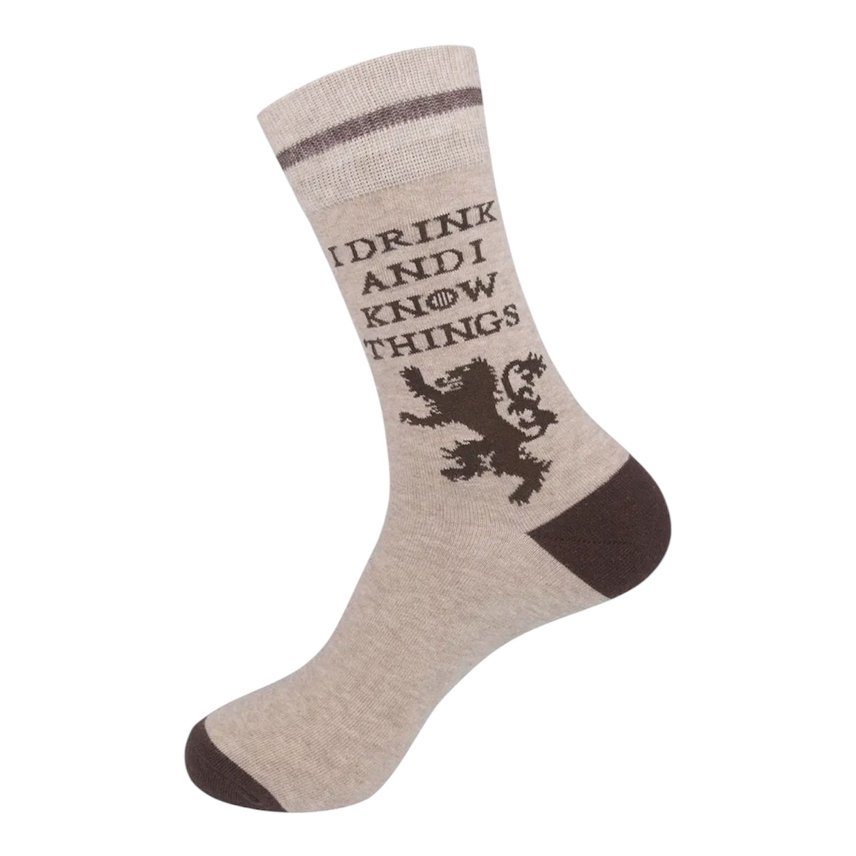 I DRINK & I KNOW THINGS Adult Unisex Socks FUNATIC Brand - Novelty Socks And Slippers