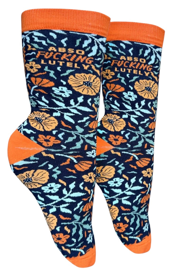 GROOVY THINGS CO Brand Ladies ABSOFUCKINGLUTELY Socks - Novelty Socks And Slippers