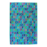 FUCK All Over Kitchen Tea Towel FABDAZ Brand