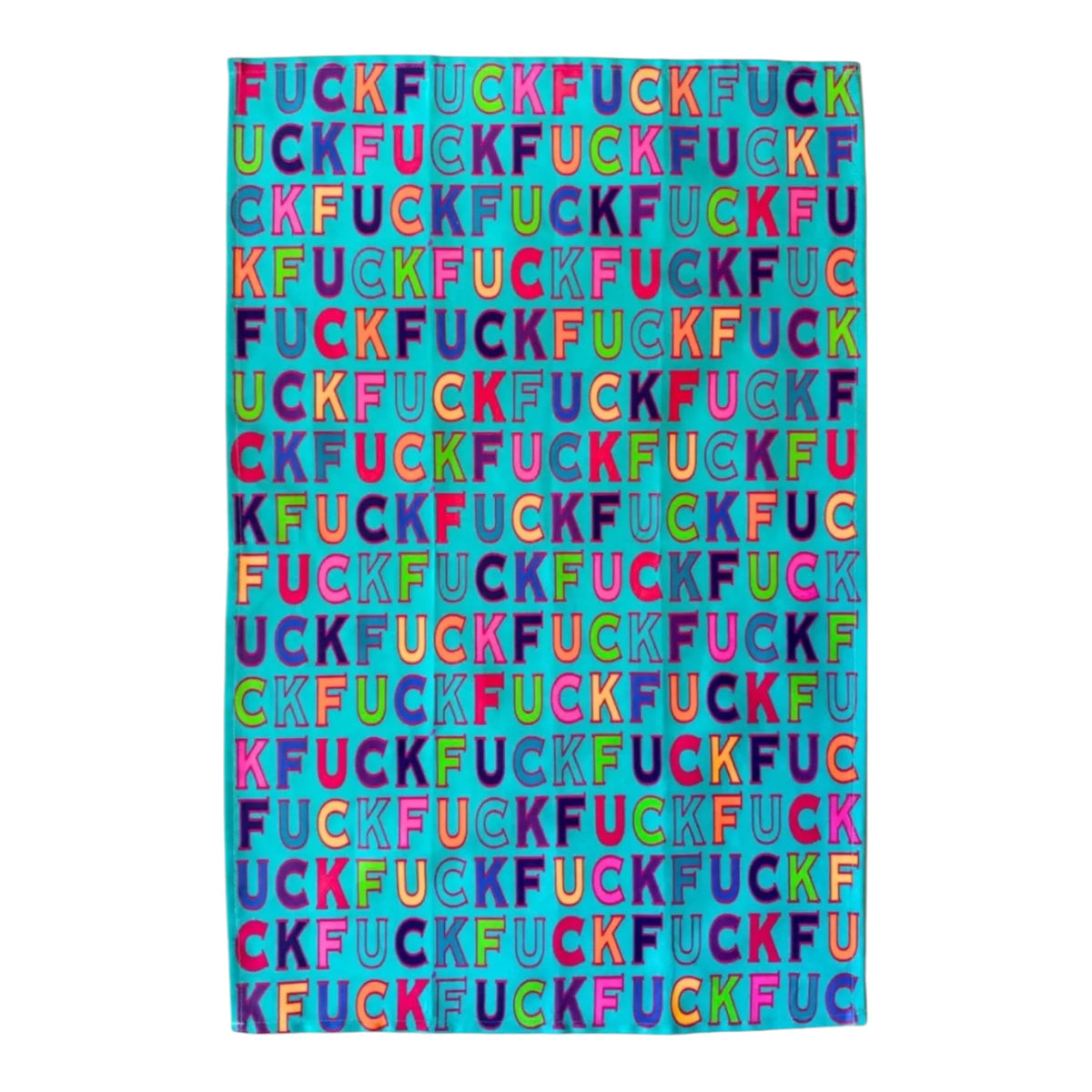 FUCK All Over Kitchen Tea Towel FABDAZ Brand
