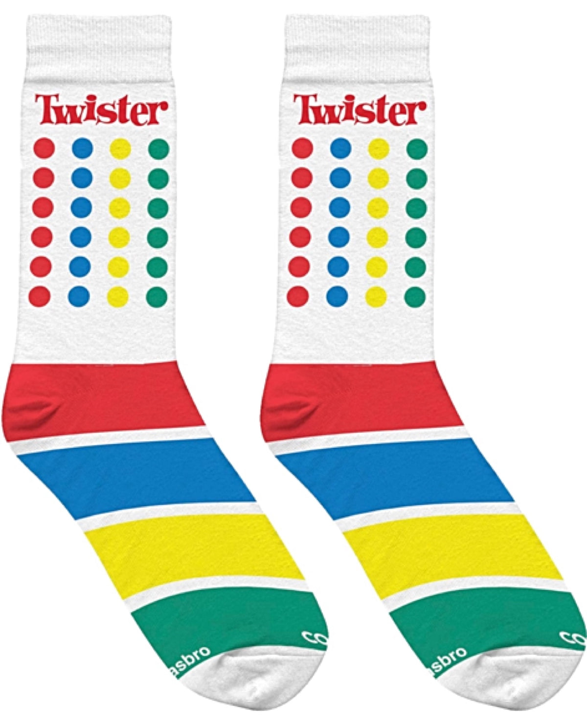 HASBRO GAME OF TWISTER Unisex Socks (CHOOSE SIZE) COOL SOCKS Brand - Novelty Socks for Less