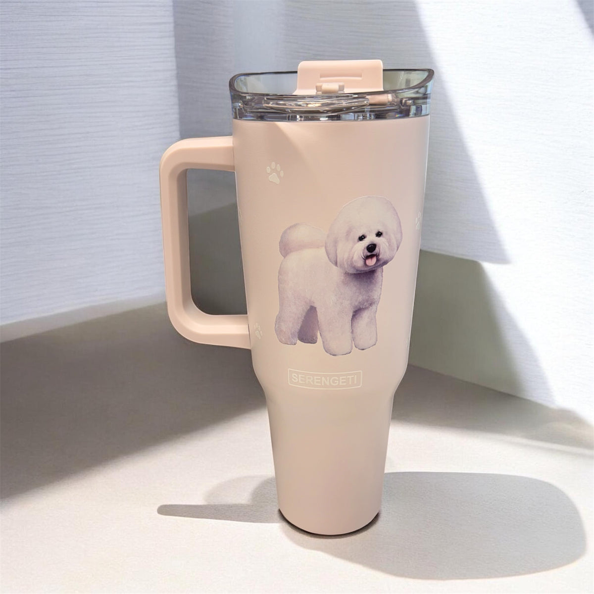 Dog & Cat Stainless Steel Ultimate 40 Oz. Tumbler Hot & Cold Travel Mug By E&S Pets (Choose Breed)