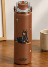 Dog & Cat Stainless Steel 24 Oz. Water Bottle By E&S Pets (Choose Breed)