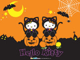 SANRIO HELLO KITTY Ladies 9 Pair Of Fall Autumn No Show Socks Pumpkins, Bows, Leaves
