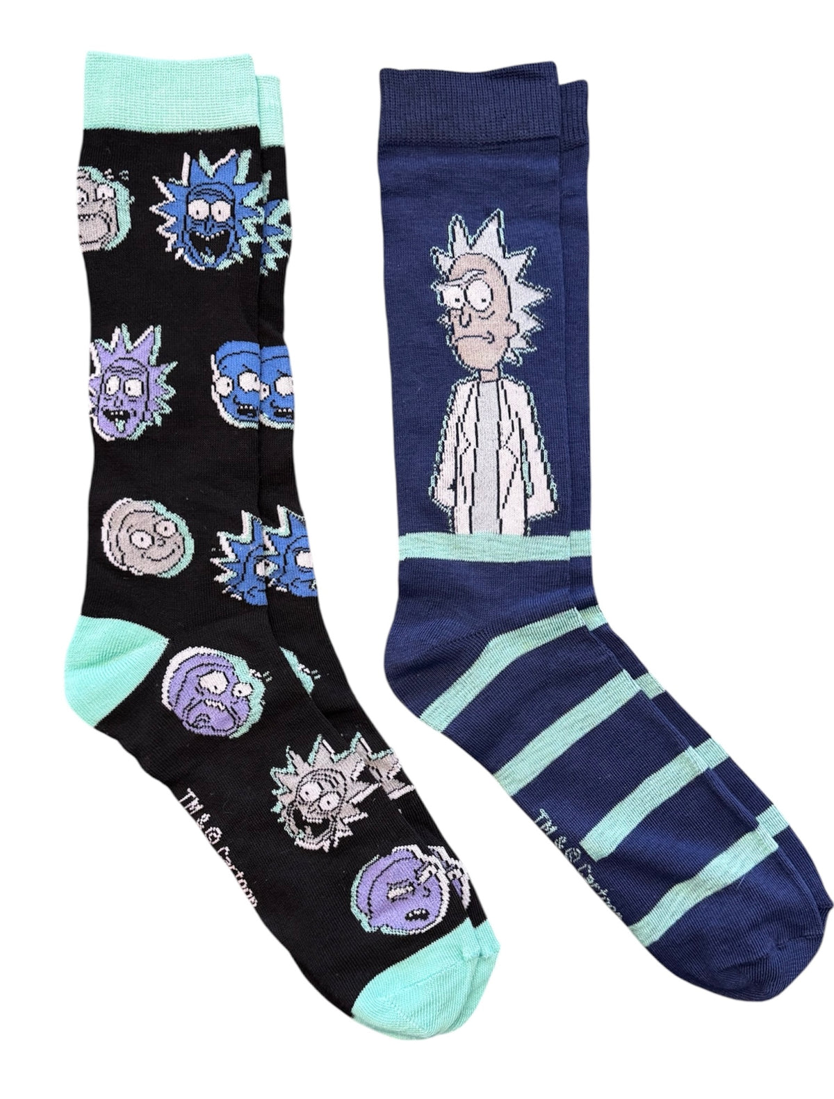 RICK AND MORTY Men's 2 Pair Of Socks - Novelty Socks And Slippers