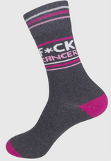 FUNATIC Brand Unisex ‘F*CK CANCER’ Socks - Novelty Socks And Slippers
