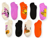 DISNEY WINNIE THE POOH Ladies 9 Pair Of HALLOWEEN Low Show Socks PIGLET, TIGGER - Novelty Socks And Slippers