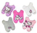 SANRIO HELLO KITTY Ladies VALENTINES DAY 5 Pair Of No Show Socks XOXO - Novelty Socks And Slippers