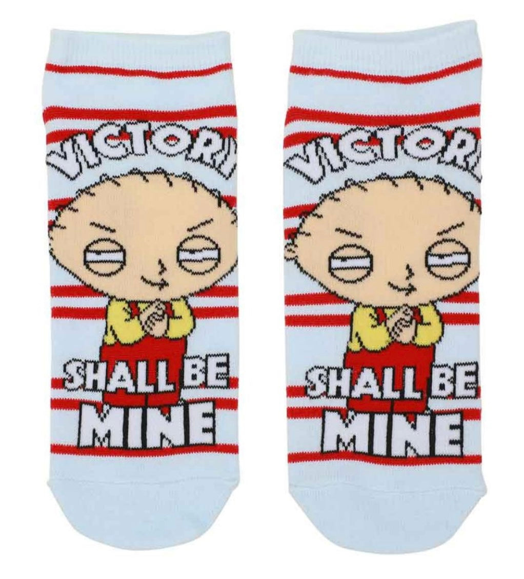 FAMILY GUY TV Show Ladies 5 Pair Of Ankle Socks ‘FRIGGIN’ SWEET’ BIOWORLD Brand - Novelty Socks And Slippers