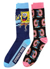 SPONGEBOB SQUAREPANTS Men’s 2 Pair Of Socks WITH GARY - Novelty Socks And Slippers