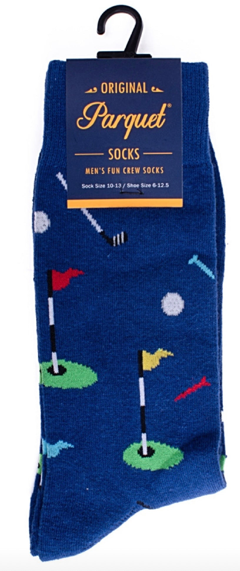 GOLF Men’s Socks Parquet Brand GOLF BALLS & CLUBS (CHOOSE COLOR) - Novelty Socks And Slippers