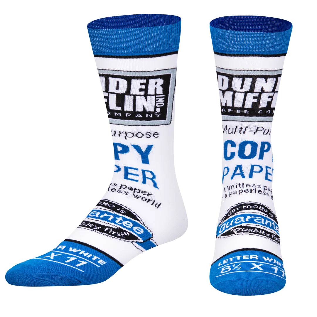 THE OFFICE TV SHOW Men’s DUNDER MIFFLIN Socks ODD SOX Brand - Novelty Socks And Slippers