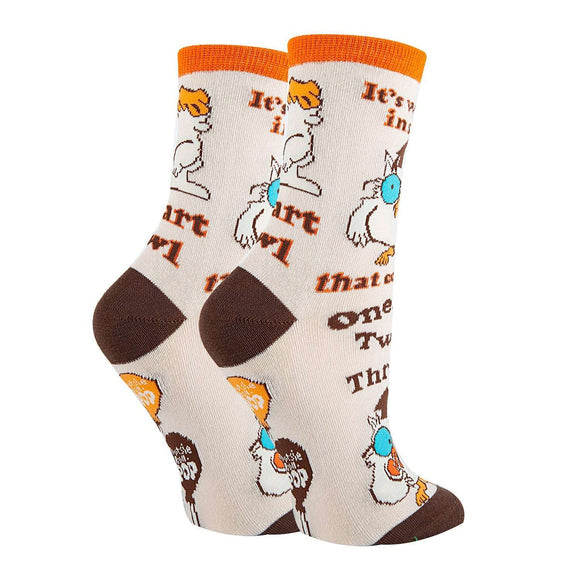 TOOTSIE ROLL POP Ladies Socks ‘IT’S WHAT’S INSIDE THAT COUNTS’ Oooh Yeah Brand