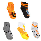 DISNEY STITCH HALLOWEEN 5 PAIR OF CREW SOCKS ‘GIMME CANDY’ 'BOO'