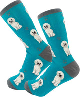 WHITE POODLE Dog Adult Unisex Socks By E&S Pets Choose Style