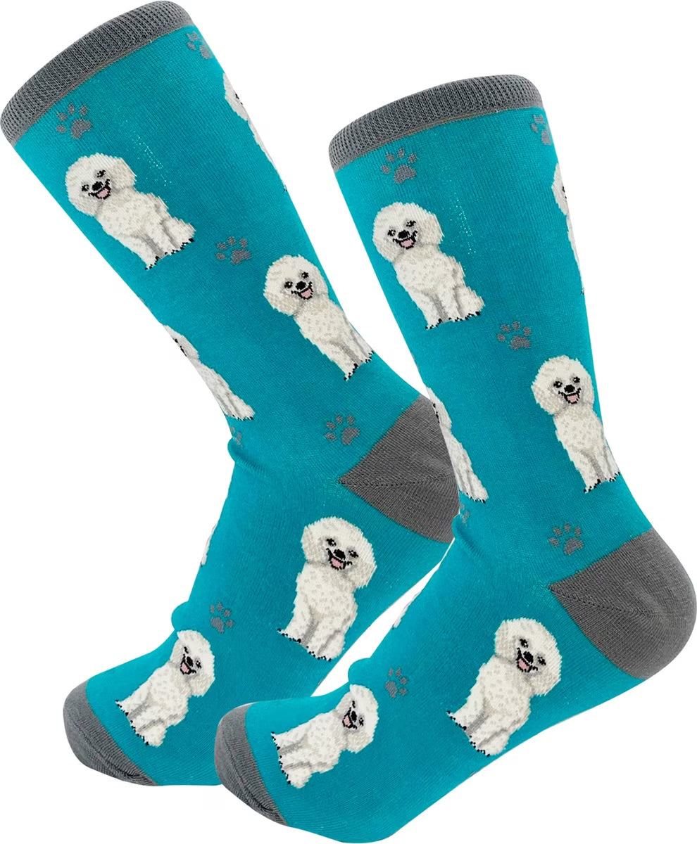 WHITE POODLE Dog Adult Unisex Socks By E&S Pets Choose Style