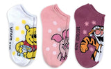DISNEY WINNIE THE POOH Ladies 3 Pair Of MOTHERS DAY No Show Socks ‘MOMS ARE SWEET AS HUNNY’ - Novelty Socks And Slippers