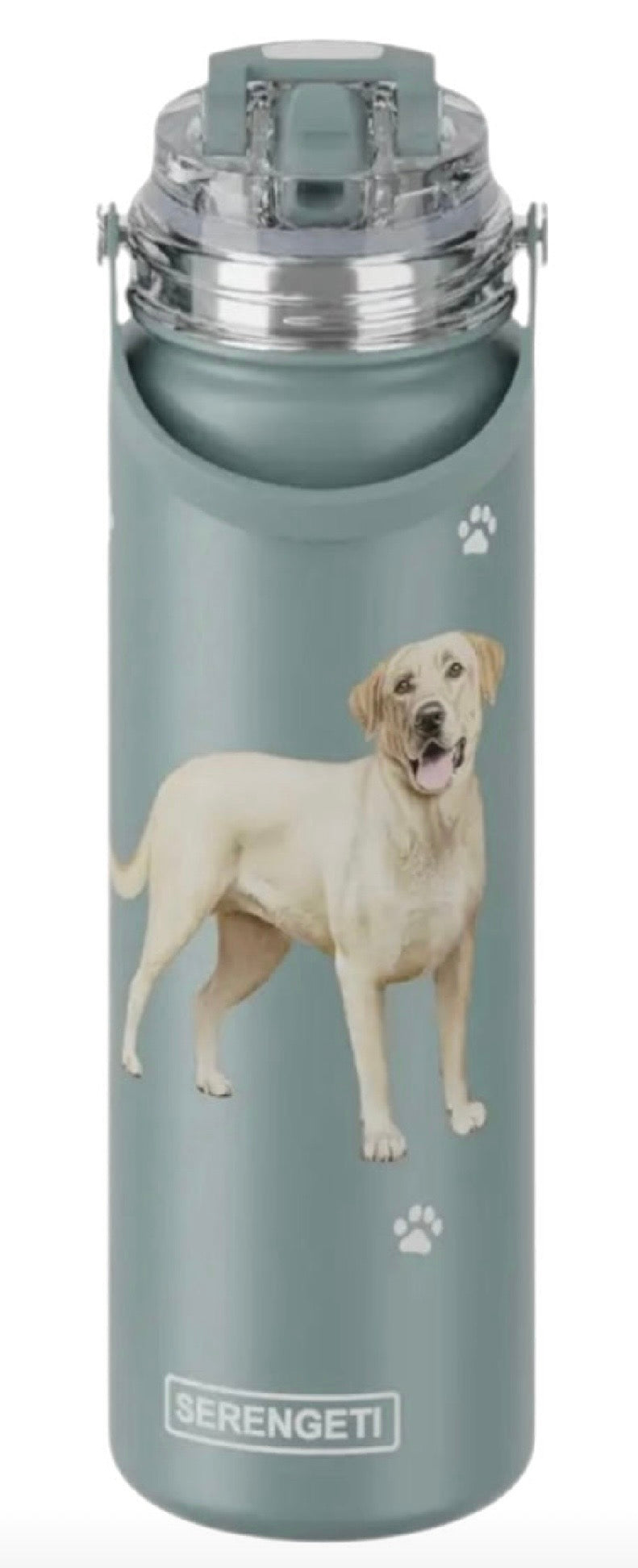 Dog & Cat Stainless Steel 24 Oz. Water Bottle By E&S Pets (Choose Breed) - Novelty Socks And Slippers