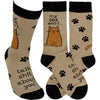 MY CAT & I TALK SHIT ABOUT YOU Adult Unisex Socks PRIMITIVES BY KATHY Brand