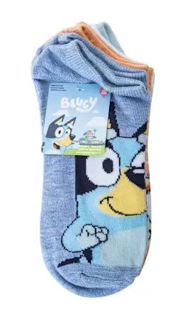 BLUEY Ladies 5 Pair Of No Show Socks ‘WHAT’S UP?’ - Novelty Socks And Slippers