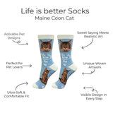 MAINE COON Cat Adult Unisex Socks By E&S Pets Choose Style