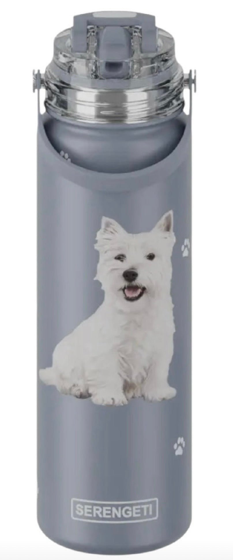 Dog & Cat Stainless Steel 24 Oz. Water Bottle By E&S Pets (Choose Breed) - Novelty Socks And Slippers