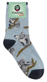 FUNATIC Brand Unisex Kids KOALA BEAR Socks Koala’s All Over Kids Age 7-10 - Novelty Socks And Slippers