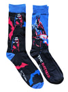 DC COMICS THE BATMAN Men’s 2 Pair of Socks With BATMOBILE - Novelty Socks And Slippers