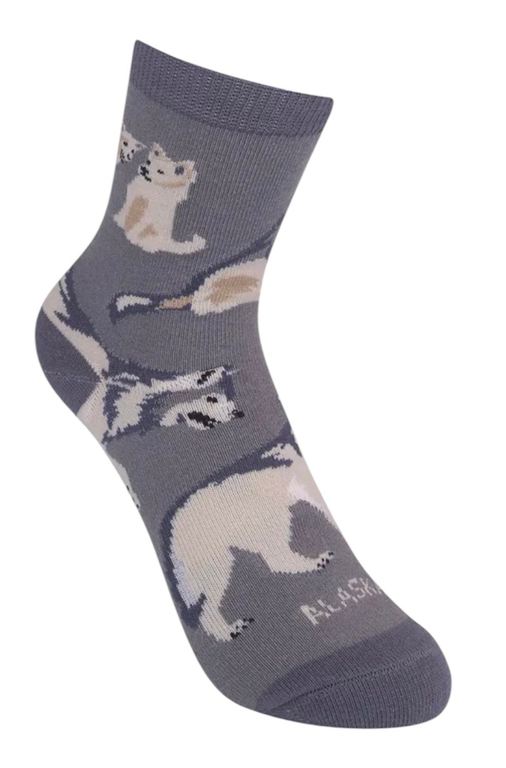 GRAY WOLF Unisex Kids Socks FUNATIC Brand Kids Age 7-10 - Novelty Socks And Slippers