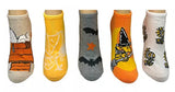 PEANUTS Ladies HALLOWEEN 5 Pair Of No Show Socks WOODSTOCK AS A WITCH - Novelty Socks And Slippers