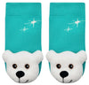 BOOGIE TOES Baby POLAR BEAR Rattle Gripper Bottom Socks By PIERO LIVENTI - Novelty Socks And Slippers