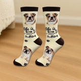 BULLDOG Adult Unisex Socks By E&S Pets Choose Style