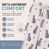Silver Gray TABBY CAT Adult Unisex PAJAMA BOTTOMS COMFIES Brand By E&S PETS (CHOOSE SIZE)