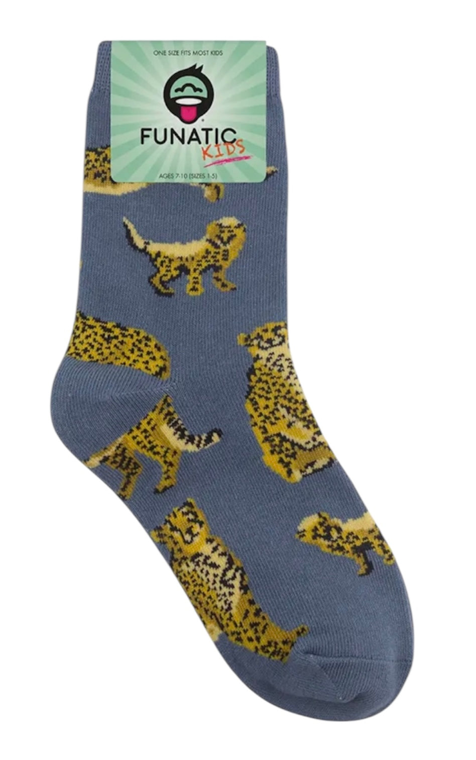 CHEETAH Unisex Kids Socks FUNATIC Brand - Novelty Socks And Slippers