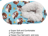 COMFIES BRAND Ladies BEAGLE DOG Non-Skid SLIPPERS By E&S Pets - Novelty Socks for Less