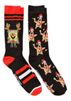SPONGEBOB SQUAREPANTS Men’s 2 Pair Of Christmas Socks