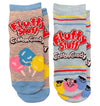 DUBBLE BUBBLE, FLUFFY STUFF, AIRHEADS Ladies 2 Pair Of Low Show Socks (CHOOSE STYLE) - Novelty Socks And Slippers