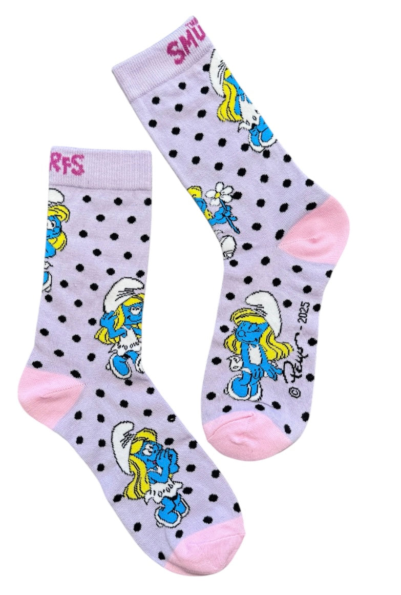 THE SMURFS Ladies Socks By PERRI’S Socks (Choose Style) - Novelty Socks And Slippers