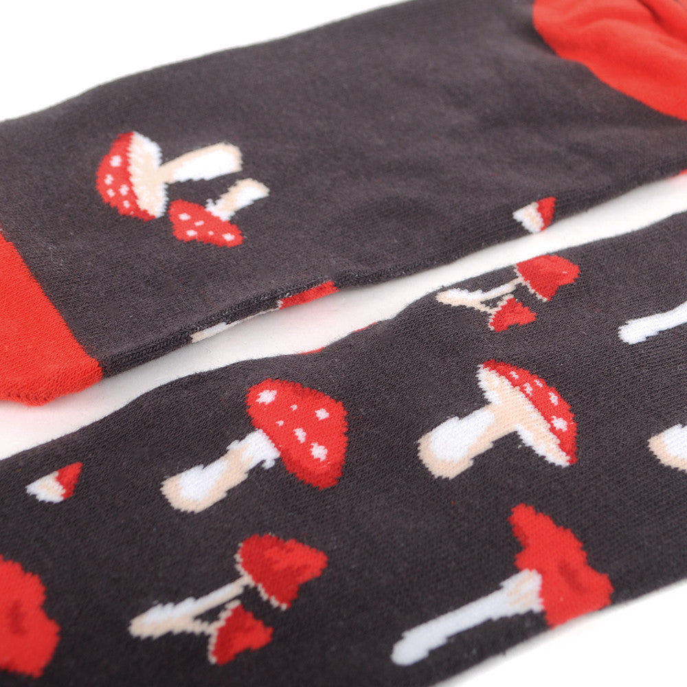 MUSHROOM Men’s Socks PARQUET BRAND MUSHROOMS ALL OVER - Novelty Socks And Slippers