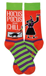PRIMITIVES BY KATHY Unisex HALLOWEEN Socks HOCUS POCUS & CHILL - Novelty Socks for Less