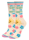 COOL SOCKS Brand Unisex THE LESS I CARE THE HAPPIER I AM Socks - Novelty Socks And Slippers