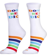 COOL SOCKS Brand Unisex DON’T BE A DICK Socks Size Medium - Novelty Socks And Slippers