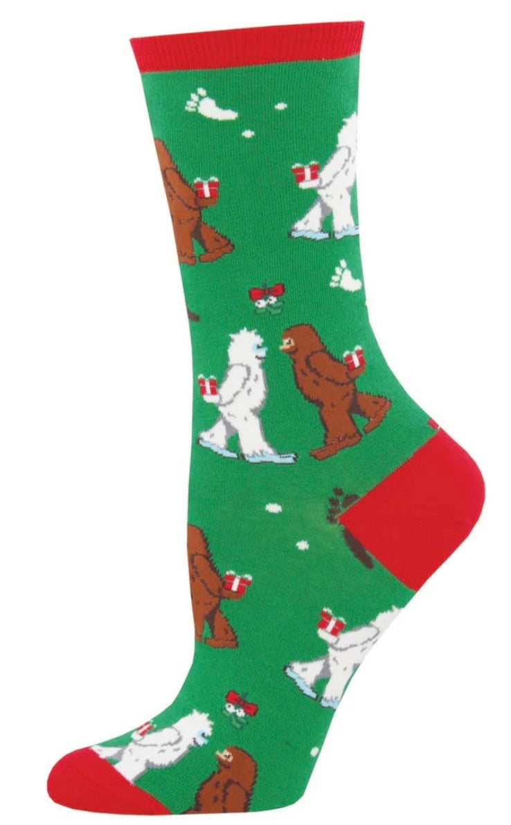 MYTHICAL KISSMAS Ladies Christmas Socks Socksmith Brand - Novelty Socks And Slippers