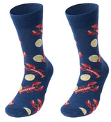 PARQUET Brand Men’s LOBSTER & LEMONS SOCKS - Novelty Socks for Less