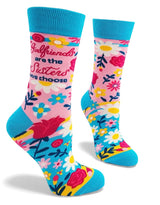 GIRLFRIENDS ARE THE SISTERS WE CHOOSE Ladies Socks FABDAZ Brand - Novelty Socks And Slippers