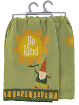 PRIMITIVES BY KATHY ‘BE KIND’ GNOME Kitchen Tea Towel - Novelty Socks And Slippers