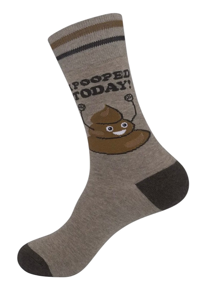 I POOPED TODAY Adult Unisex Socks FUNATIC Brand - Novelty Socks And Slippers