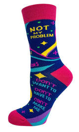 FABDAZ Brand Ladies RETIRED Socks ‘Ask Someone Else’ ‘No Obligations’ - Novelty Socks And Slippers